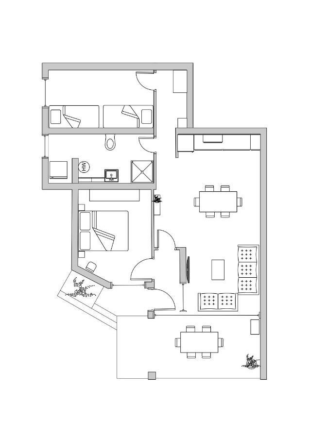 Apartman Luka Kastela Bagian luar foto